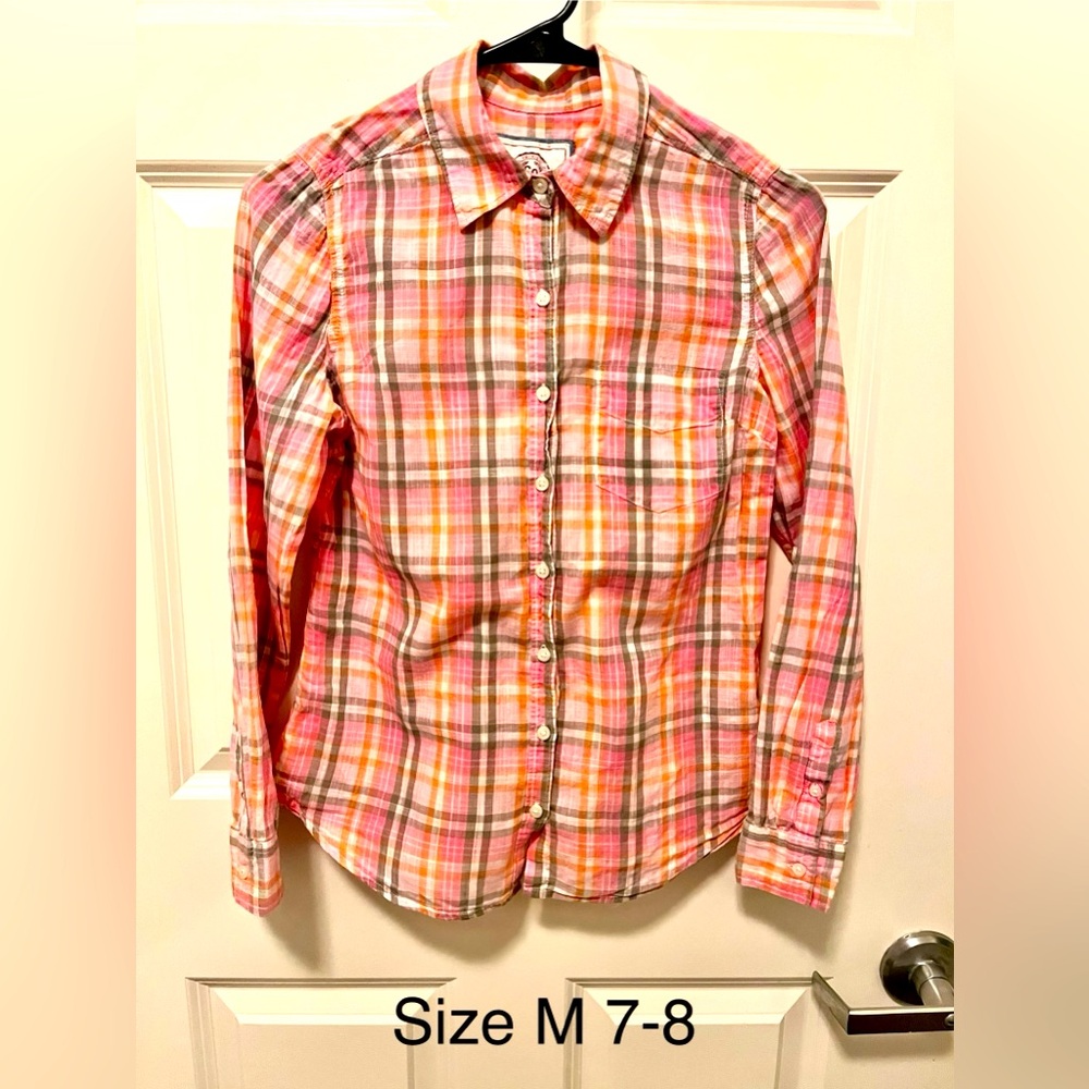 Girls Flannel size M 7-8